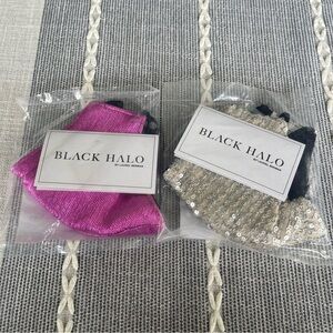 NWT Black Halo Face Mask Bundle